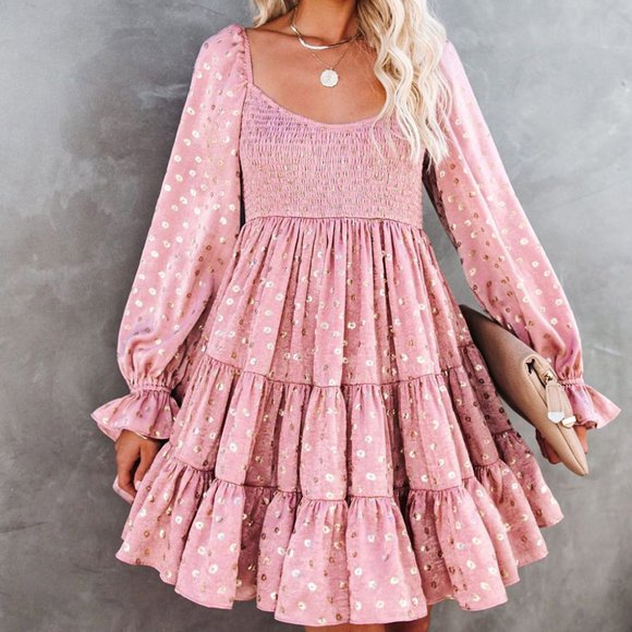 Holiday Pink Ruffle Long Sleeve- XL NWOT - Picture 4 of 9